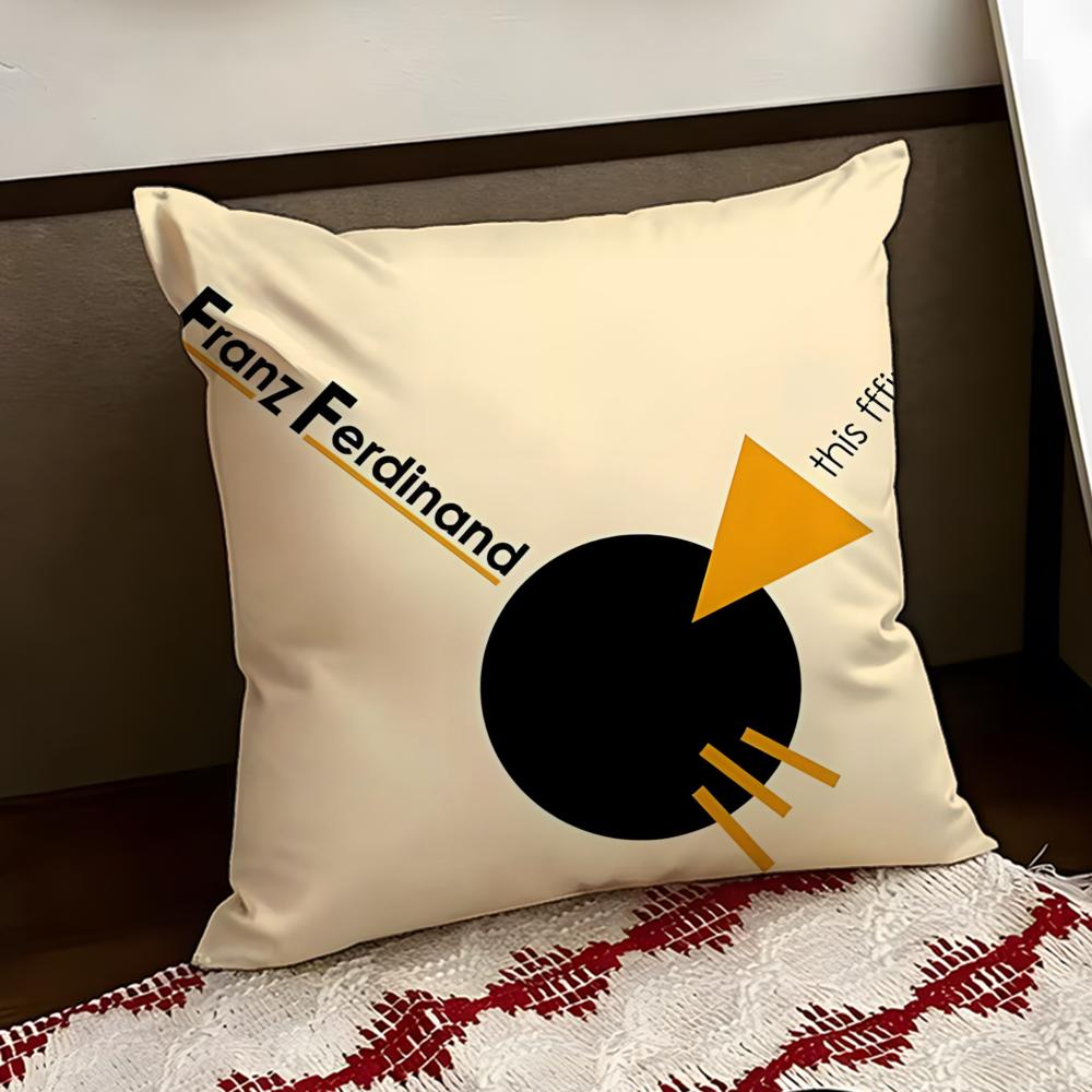 Rock band FFranz Ferdinand Cushion Cover Reversible Soft Durable Pillow Cover Home Car MultiScene Use for Daily Comfort