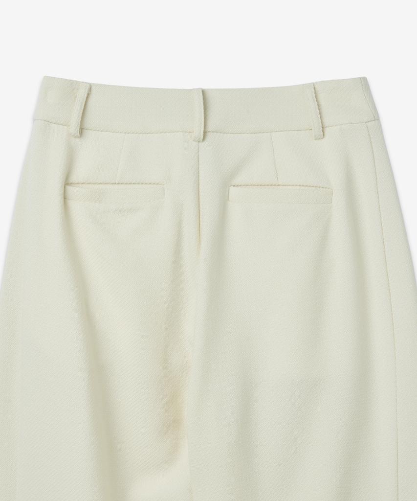 WOERA Wide Leg Cotton Pants - Off-White / N1029Offwhite