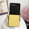 For Samsung Galaxy Z Flip7 5G Case Litchi Texture Leather+PC Shockproof Phone Cover
