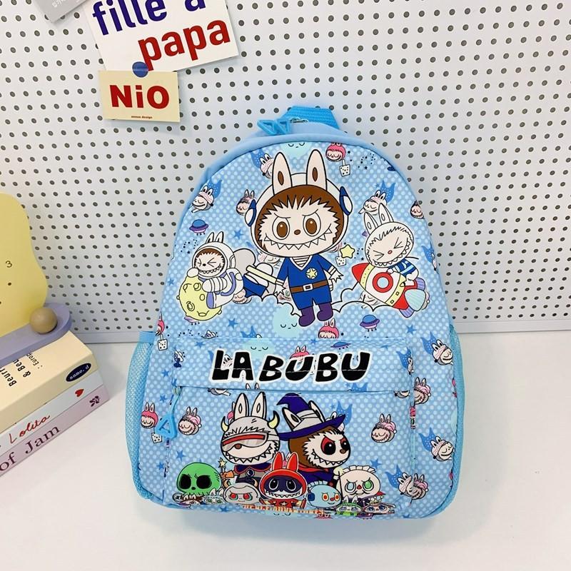 Adorable Bubble Mart Labubu Children Backpack Lightweight Nylon For School And Outdoor Fun