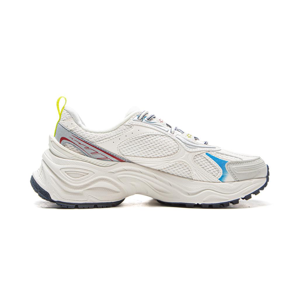 Li Ning Star Ring Slip Resistant, Abrasion Resistant, Breathable Low top Casual Shoes Women's White Silver AGCV356-2