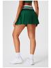Cai Jue Women's Pleated Tennis & Badminton Skirt with Built-in Shorts & Pockets, Anti-exposure Design