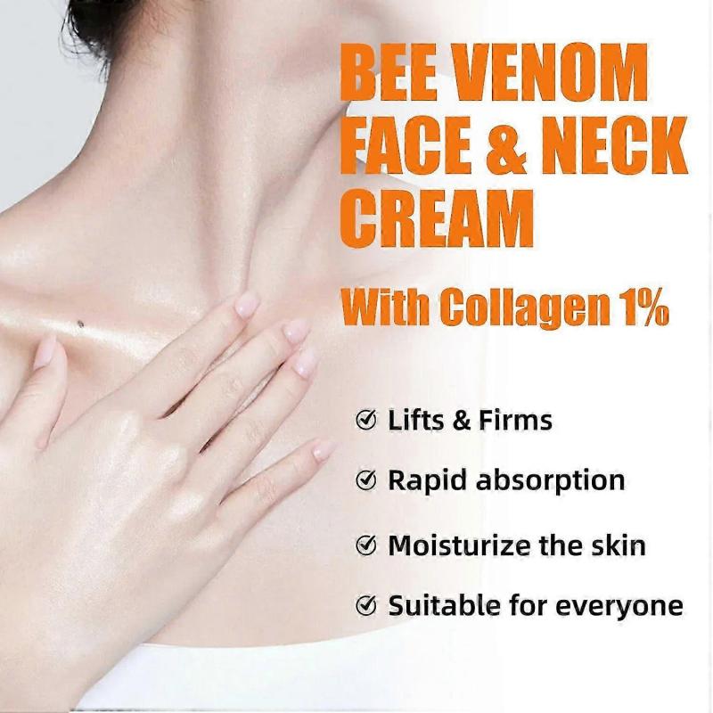 Bienenstich-Gesichts- und Halscreme, Bienenstich-Faltenentfernungscreme, Bienenstich-Anti-Aging-Straffungscreme, Feuchtigkeitsspendend, Hydrierend, Bienenstich-Lift & Firm Creme
