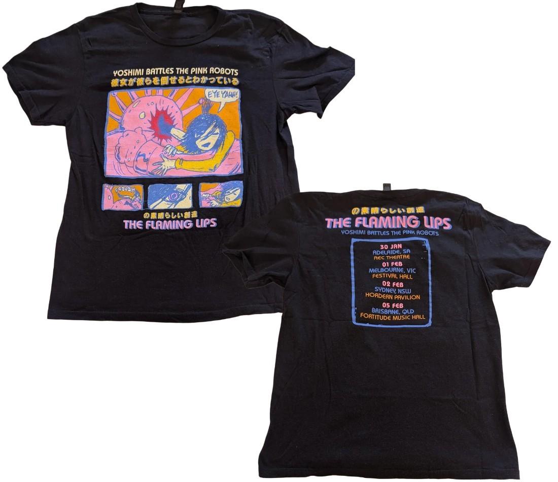 The Flaming Lips Merch Yoshimi Battles The Pink Robots Tour 2026 T-shirt XXL