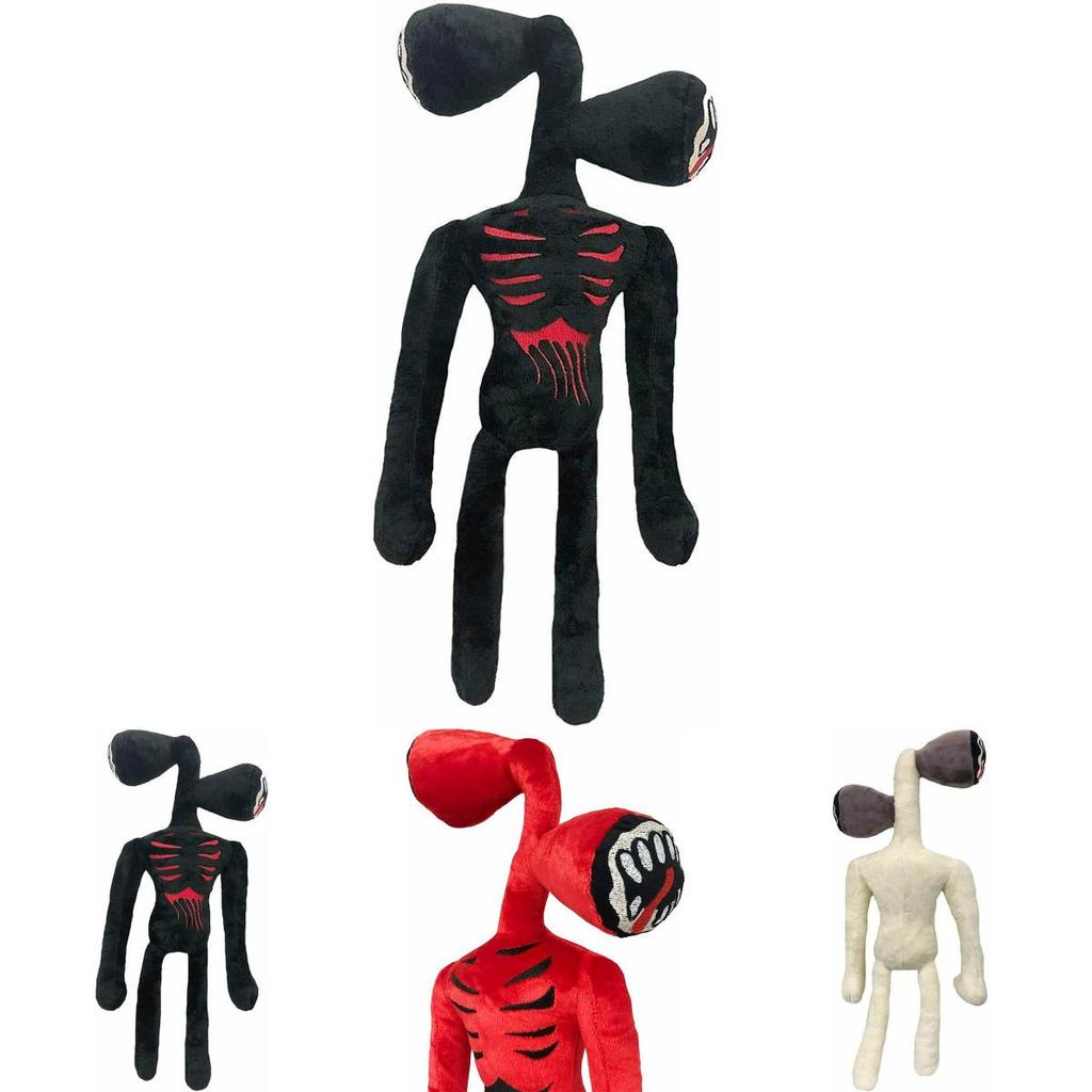 15.7 Inch Siren Head Plush Toy Soft Black And White Horror Stuffed Doll For Kids