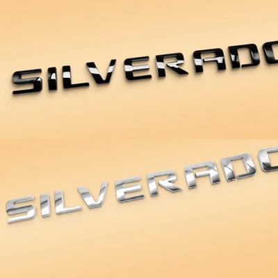 Door / Tailgate Emblem For 2007-2018 Silverado Letter 1500 2500 3500 Replacement