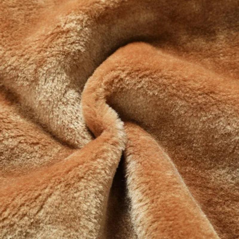 New Fashion Men Diagonal Zipper Leather and Fur Integrated Jackets and Coats Male Fleece Warm Leather Jackets Slim Fit Jaquetas