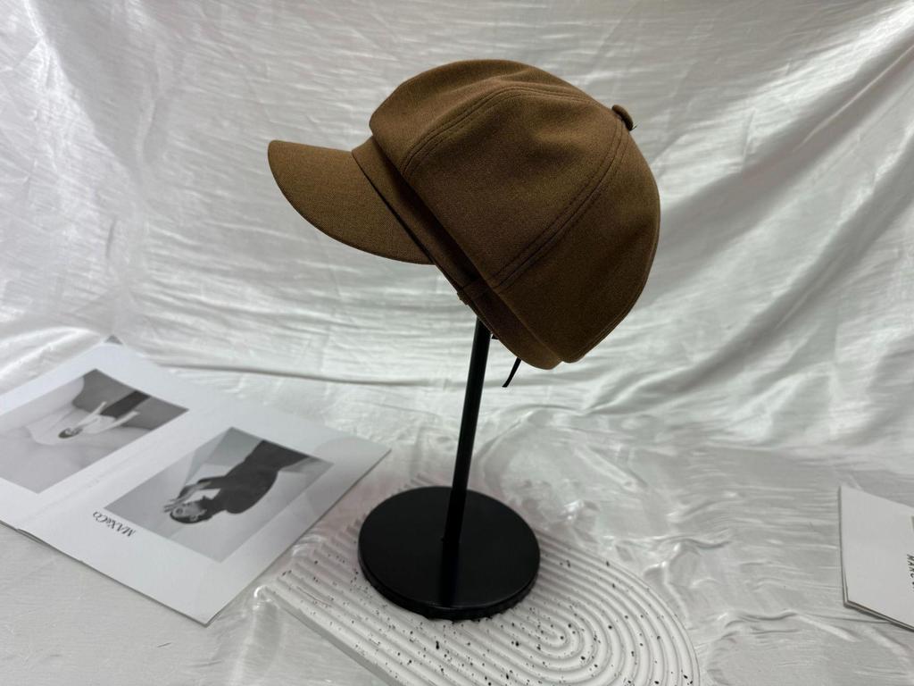 High-Quality Solid Color Octagonal Beret - 2025 Autumn Collection: Sweet, Literary-Inspired Cap