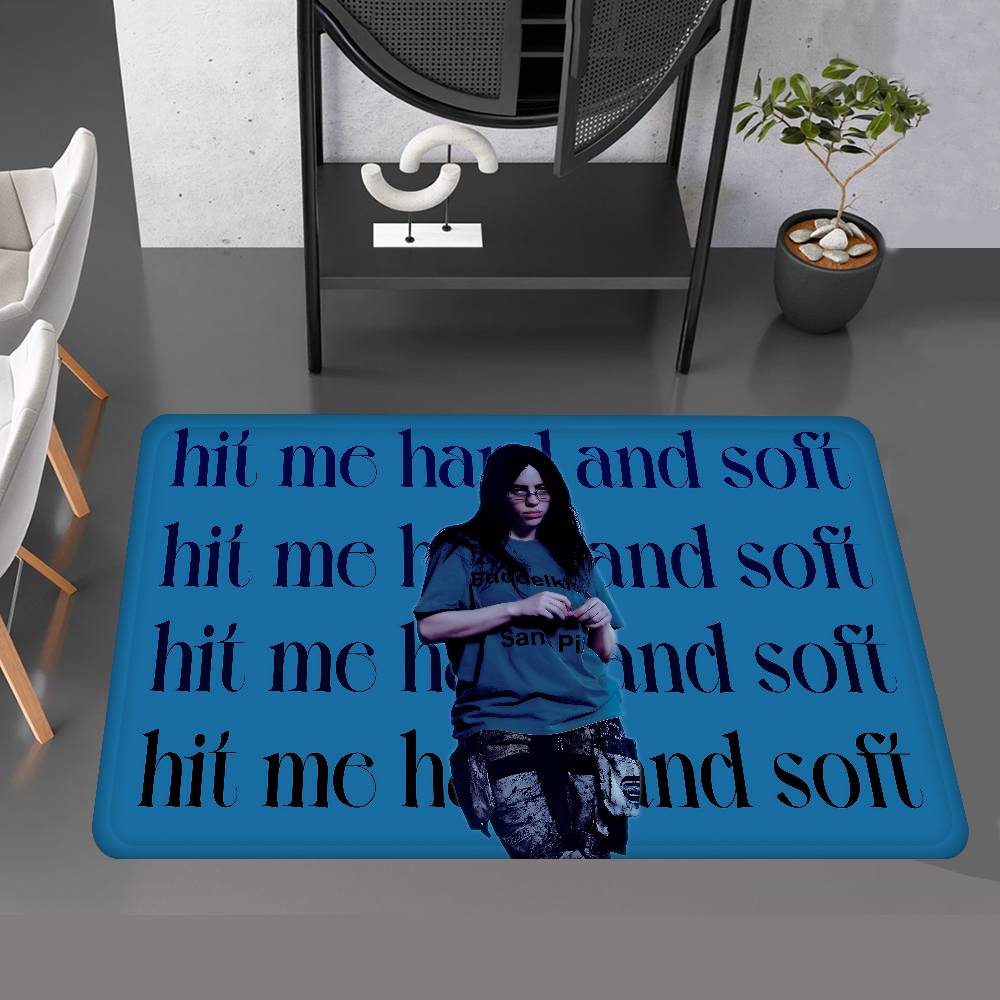 Pop Singer B-Billie Room Mats Anti-slip Absorb Water Long Strip Cushion Bedroon Mat Household Carpets