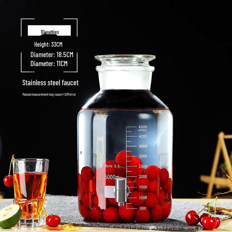 Home Brew Glass Jar