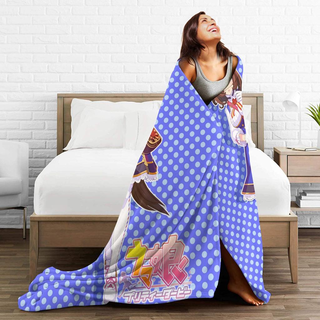 Meisho Doto UmaMusume Pretty Derby Blanket Quality Soft Warm  Throw Blanket Winter Boy Girl Home Decor Funny Bedspread