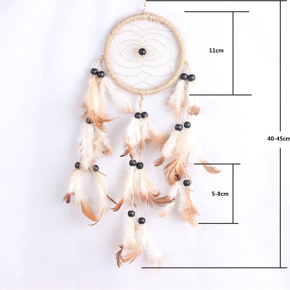 Art Crafts Feather Dream Catcher Romantic Wall Hanging Ornaments Hand-woven Mural Home Decoration