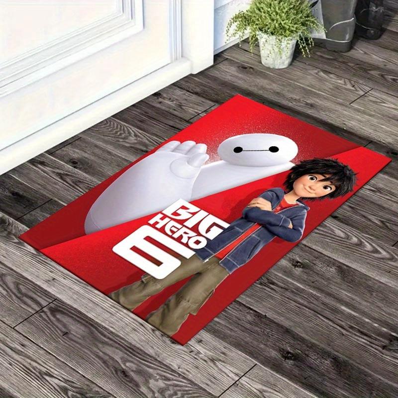 

1pc Big Hero 6 Pattern Area Rug Soft Flannel Floor Mat for Living Room, Office, Bedroom, Outdoor and Camping, Sofa Coffee Table Floor Mat, D 60cm by 90cm