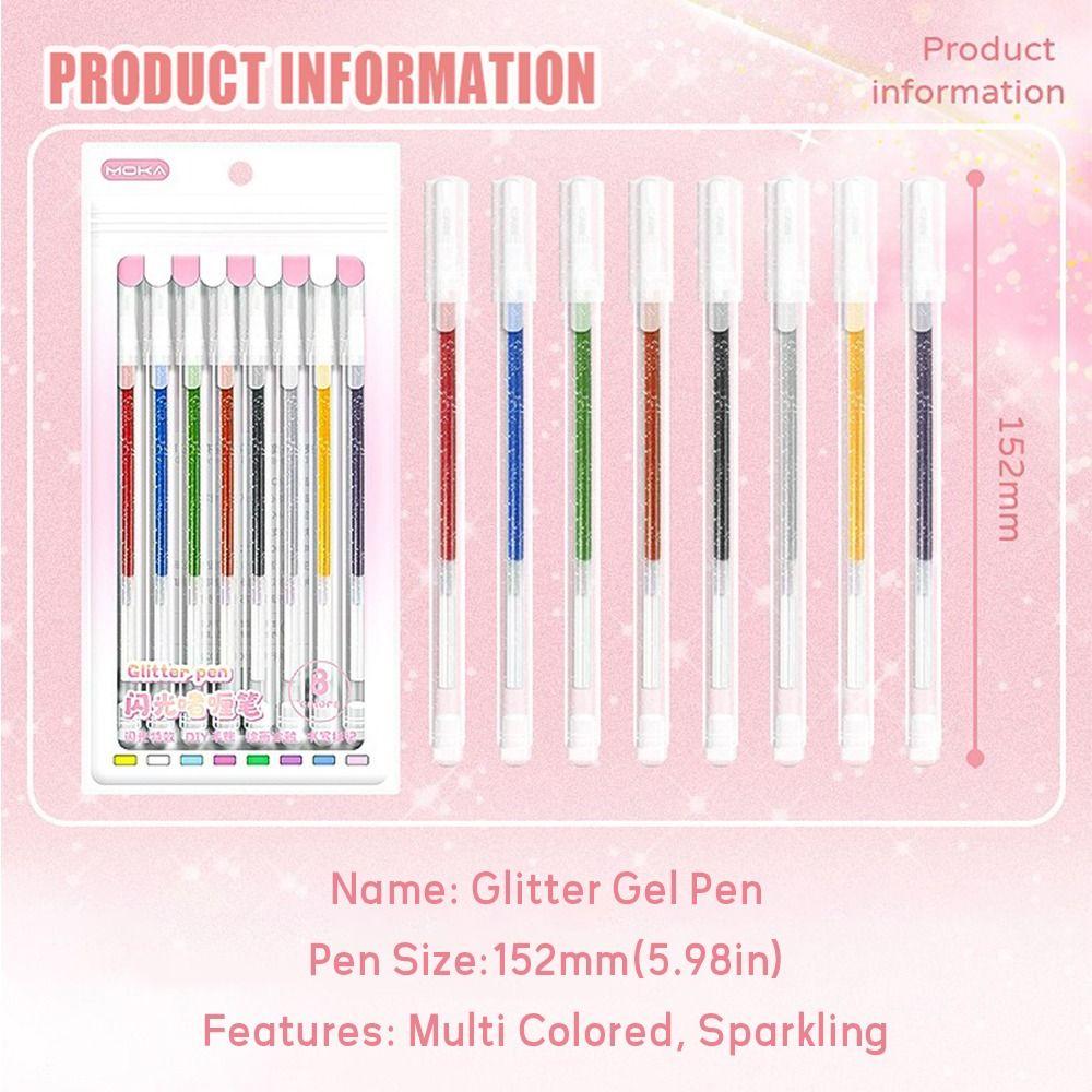 8/12/18/24/36/48 Colors High Gloss Drawing Pen Flash Marking Pen  School Office Supplies