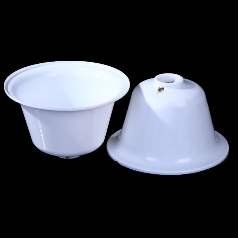 2 buc. Accesorii ventilator de tavan Abajur Acoperire de cauciuc Piese de schimb Gaură 23 mm Culoare albă Instalare ușoară Compatibilitate largă