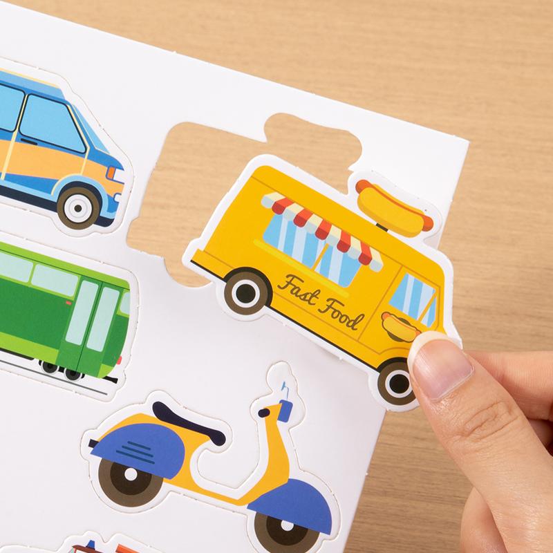 Magic Water Drawing Book 2-in-1 DIY Hand-on Puzzle Reusable Scene Stickers Educational Learning Cognition Toys for Kids Gift