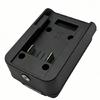 Battery Adapter with Slide-On Battery Dock, 21V Input to 5V Output, LED Work Light, and Button Control for Home and Field Work Use