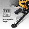 1/2/4Pcs Motorcycle Side Plate Kickstand Pad Wear Resistant Non-Slip Universal Fit Easy Installation Motorbike Kickstand Pad Foot Support Cover
