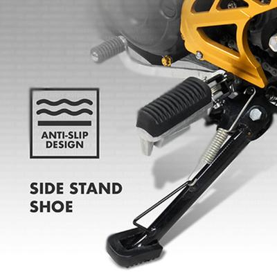 1/2/4Pcs Motorcycle Side Plate Kickstand Pad Wear Resistant Non-Slip Universal Fit Easy Installation Motorbike Kickstand Pad Foot Support Cover
