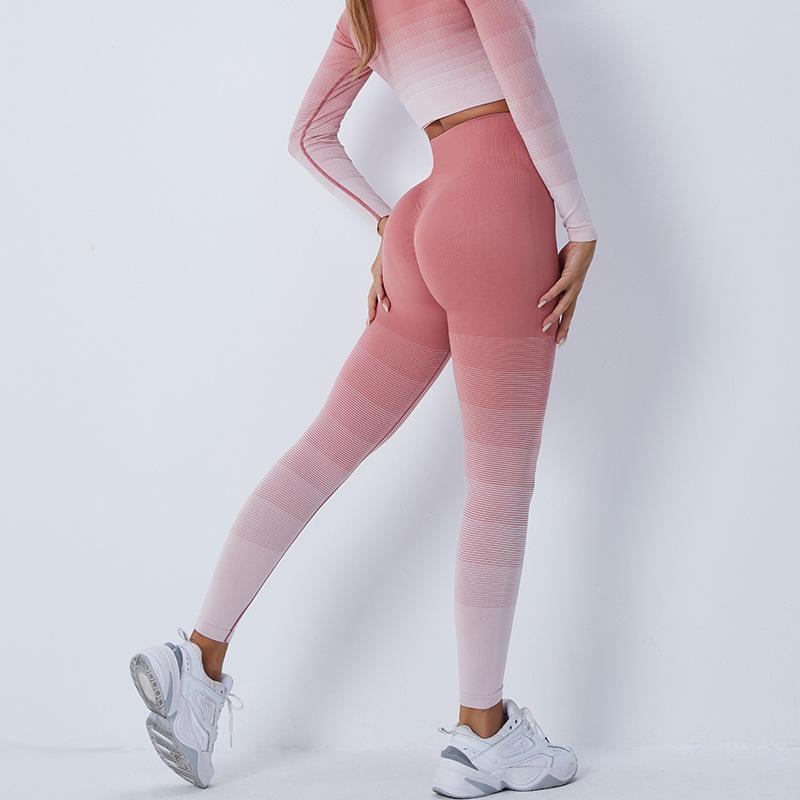 

Спортивный костюм Gradient Fitness с длинными рукавами – удобная одежда для йоги и бега Large
