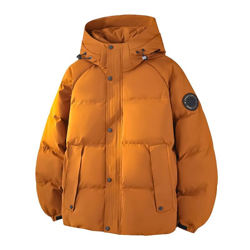 % Down New National Standard White Duck Down Jacket Men and Women Winter Loose Pie Overcome Thickened Hooded Jacket Men