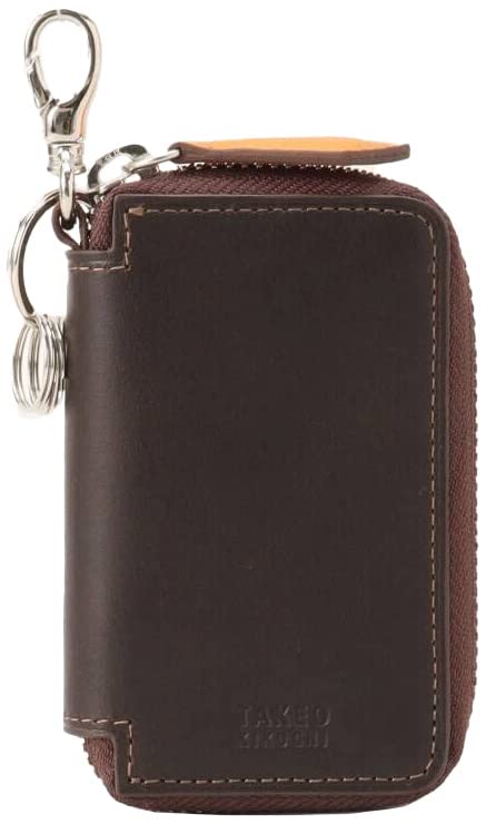 Key Antique Leather Key Case 07001535 Dark Brown 00 [Takeo Kikuchi] Case/Keychain/Charm Men's (543)