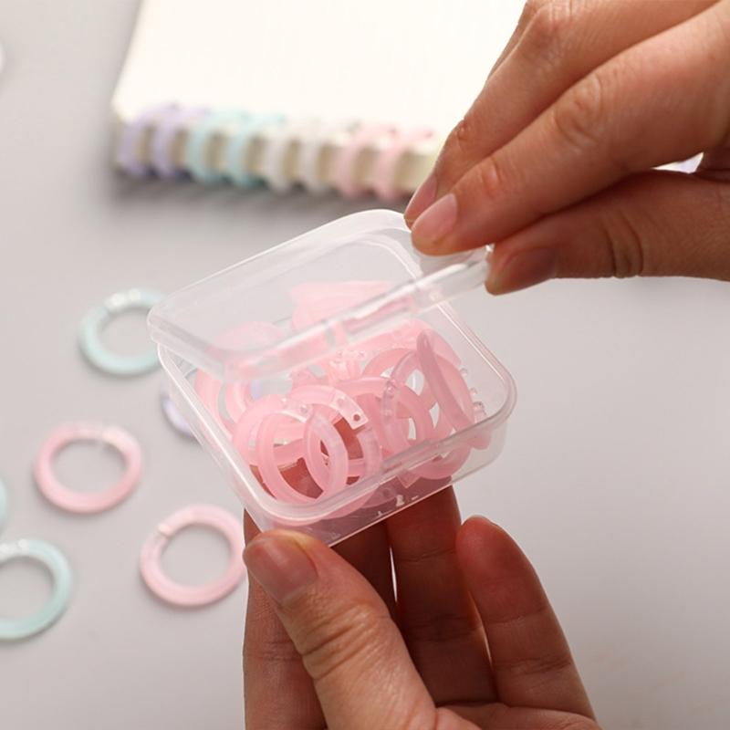 100Pcs Colorful Binder Rings 15mm Detachable Binder Rings Book Rings for Index Card Loose Leaf Notebook Binder Journal
