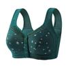 Floral Front Button Wireless Comfort Everyday Bra