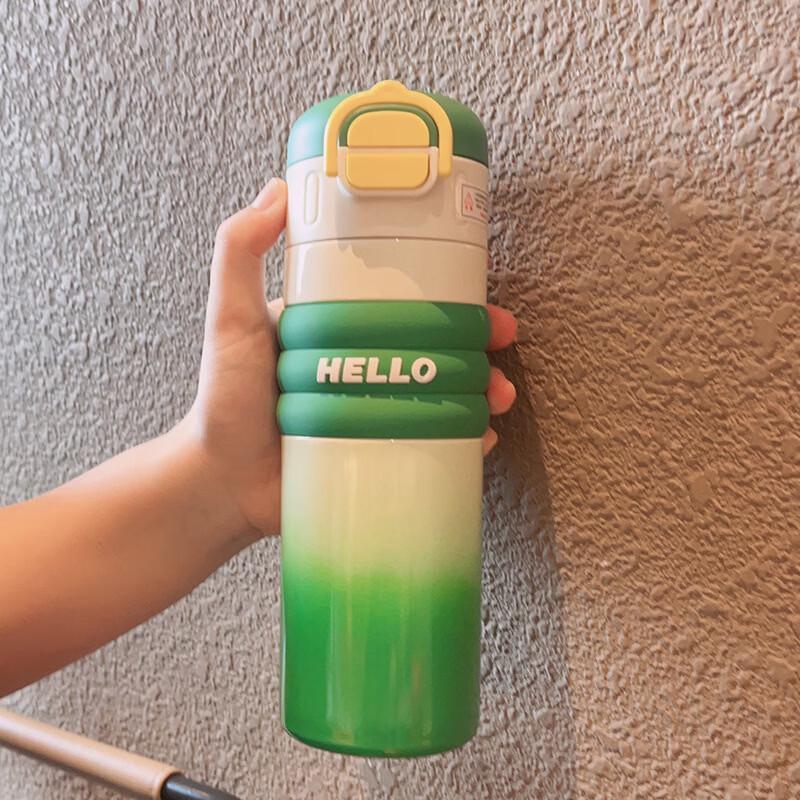 Xihe HELLO Gradient 316 Stainless Steel Dual-Drink Insulated Tumbler