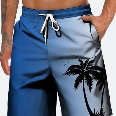 Pantaloncini da Spiaggia Larghi Estivi da Uomo Asciugatura Rapida Leggeri Doppia Strato Stile Regolare