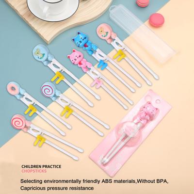 Training Chopsticks Ergonomic Cartoon Easy To Clean Fun Effective Learning Tool Baby Practice Chopsticks ADM