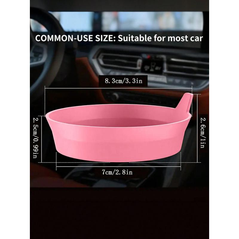 1pcs Car Cup Holder Coasters, Shiny Cup Holder Insert Coasters, Universal Anti-Slip Car Cup Holder Decorative Silicone Coasters, Car Interior Pad