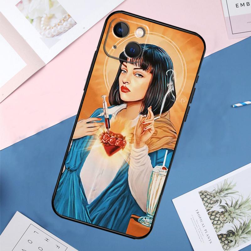 PULP FICTION Phone Case For iPhone 14 11 12 13 15 16 Pro Max Mini XS XR X 6 Plus Soft Cover Capa