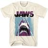 Jaws 70's Thriller Movie Great White Head Distressed Framed Photo Men's T Shirt