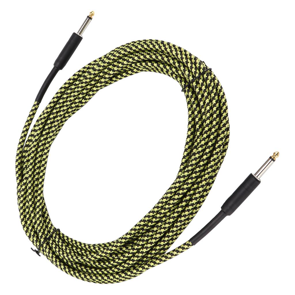 Cablu Instrument Muzical Ecranat Împletit Mufă Nichelată Cablu de Conexiune Chitară Bas 10