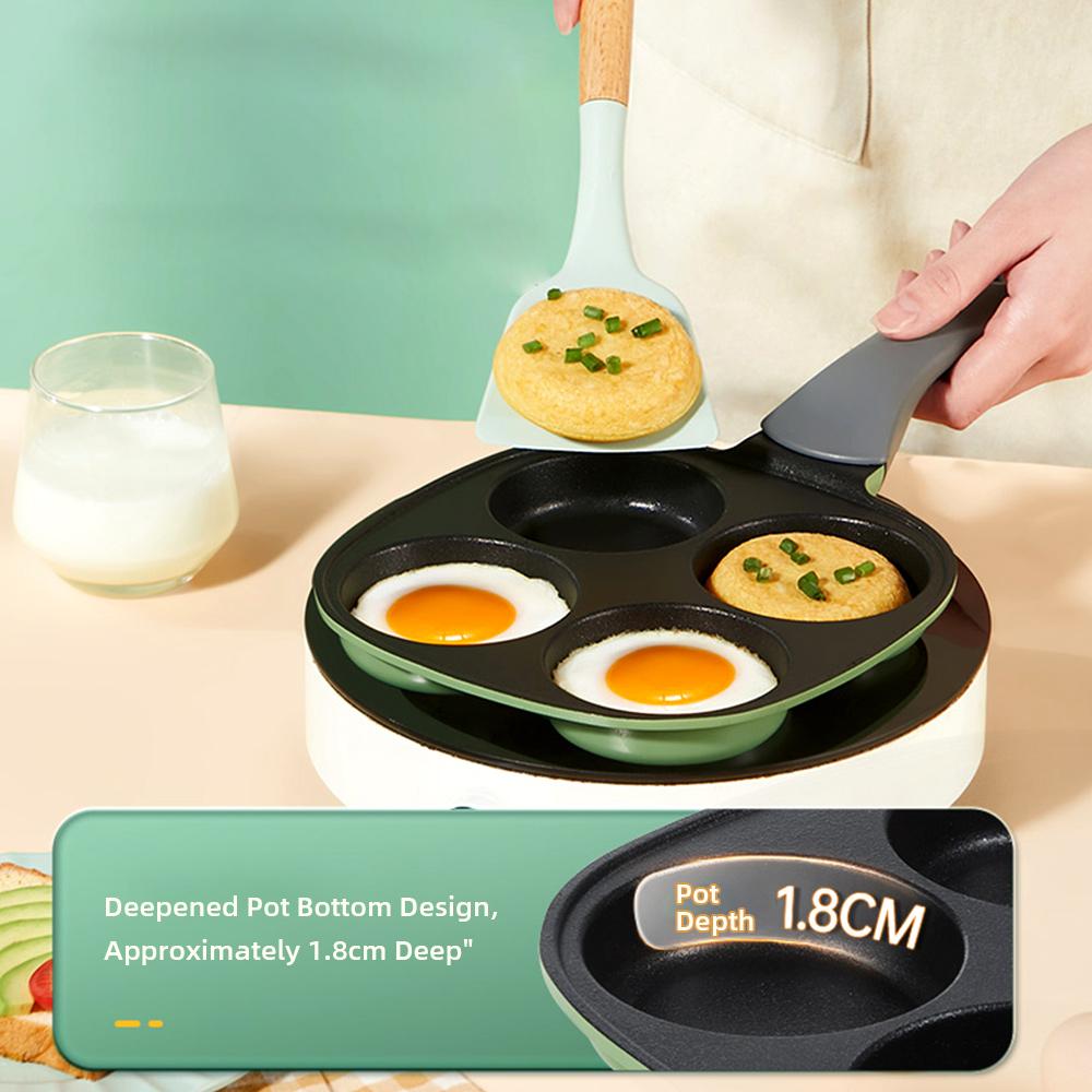 COOKER KING 4 Cups Fried Egg Pan Nonstick Aluminum Omelette Pancake Frying Pan