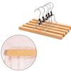 5Pcs Horse-Face Skirt Hanger Traceless Anti-slip Windproof 360° Rotatable Strong Load Bearing Solid Wood JK Skirt Pants Trousers Clothing Drying Rack