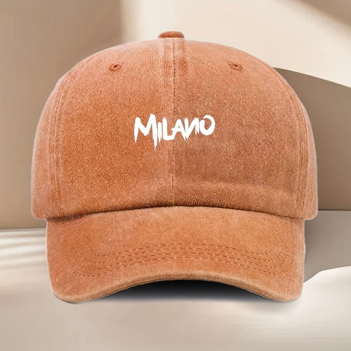 Text printed pattern baseball cap, casual, simple, versatile and trendy, unisex peaked cap оранжевый