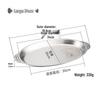 Changbaosen 304 Stainless Steel Oval Steaming Fish Plate