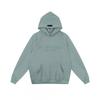 Unisex Oversized Hooded Sweatshirt With Flock Letter Print Soft Cotton Blend Warm Lined