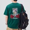 Mens Updated Summer Relaxed Fit Round Neck Short-sleeved T-shirt Thin Printed Short T-shirt