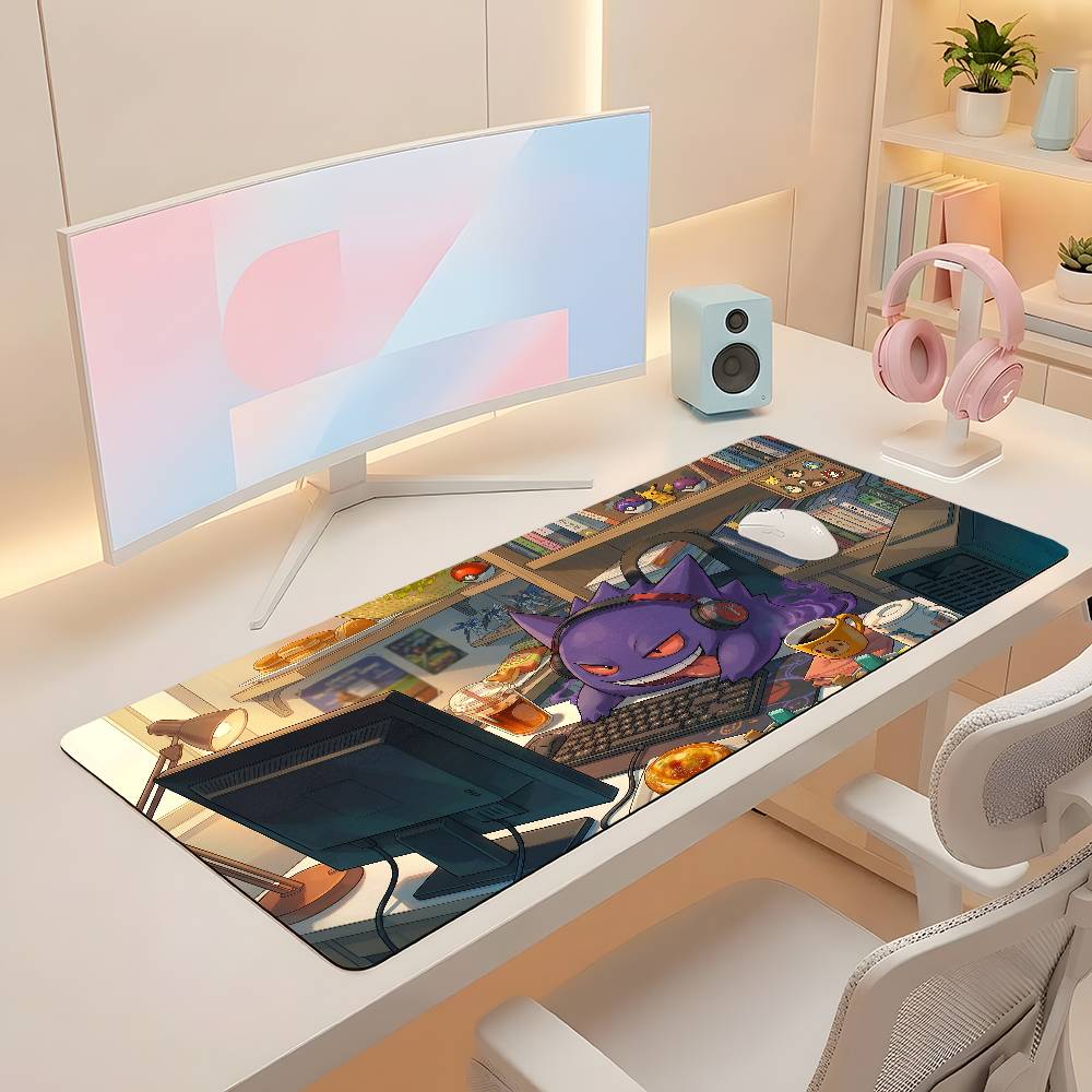 Pokemon Kawaii Anime Gaming Mouse Pad Large Rubber Keyboard Mat Anti Slip Desk Mousepad