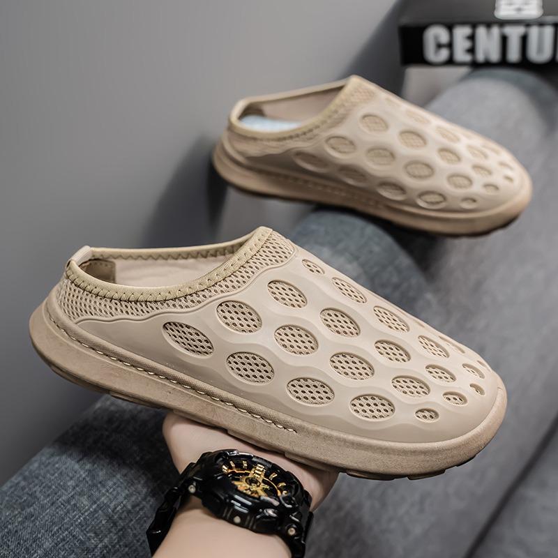 Mesh Slippers for Men,summer New Style Light Home and Outdoor Sandals,breathable Beach Slippers,soft Soled Men's Sandals