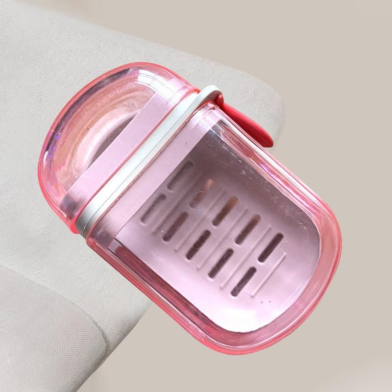 Mini Storage Travel Soap Box with Lid Sealed Drainage Portable Soap Box