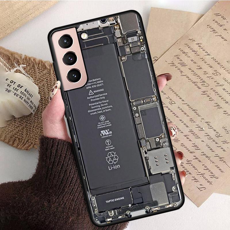 Batterie Telefon Fall für Samsung S22 S20 Ultra S20 S22 S21 S10 S9 Plus S10E S20FE Note10Plus Note20 9 Motherboard platine