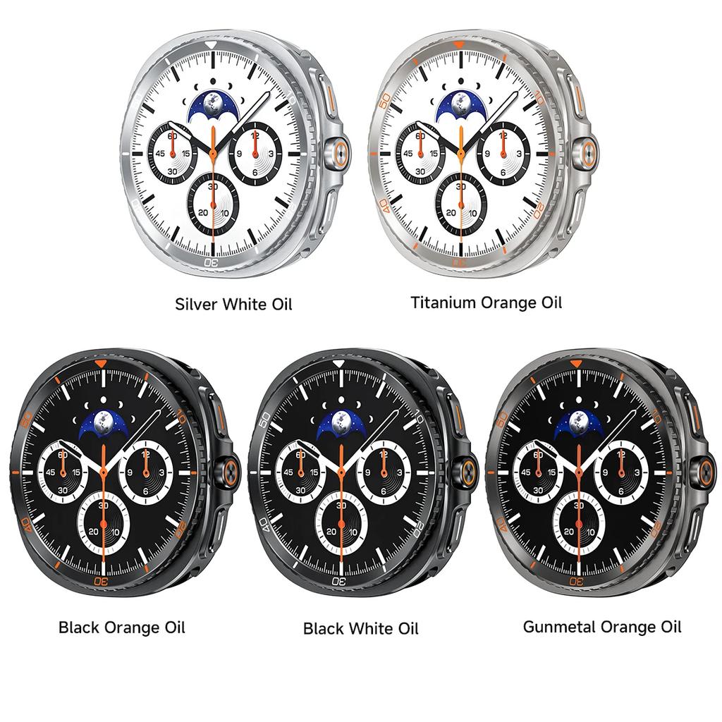 Protective Case For Samsung Galaxy Watch 8 40 44mm Metal+PC Cover With Scale For Galaxy Watch 8 44/40mm Anti-drop Bumper Shell
