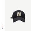 Street tide brand N soft top baseball cap men's and women's street racket spring and summer simple face cap