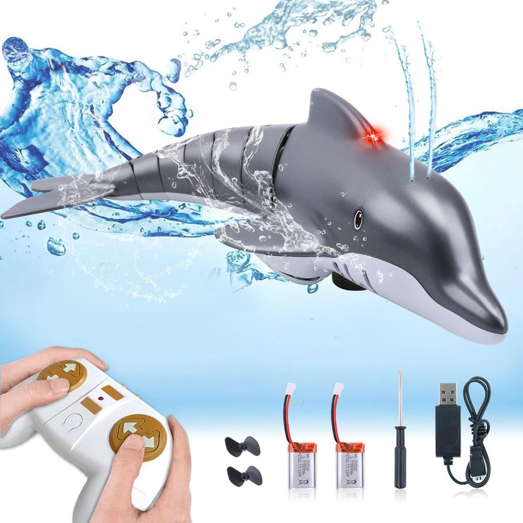 OBEST Remote Control Dolphin Toy Submarine Radio Controlled Diving Conversion Birthday Present Gift Christmas