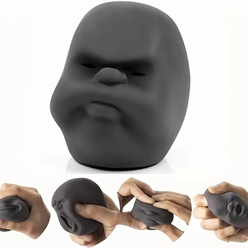 

Funny Emotion Face Squeeze Toy, Soft Human Head Stress Relief Ball, Novelty Decompression Gift for All Ages United States