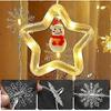 LED Light Curtain with 8 Modes, USB Christmas Decoration for Windows, Mood Lighting for Parties and Interior